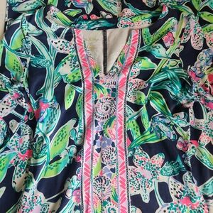 Lilly Pulitzer Multicolor Patterned Tunic Dress